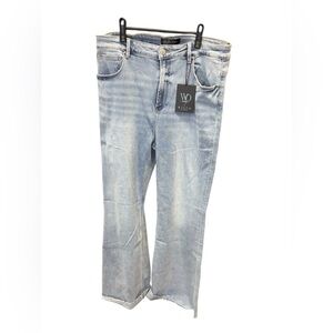 NWT RISEN high rise flare jeans 2XL